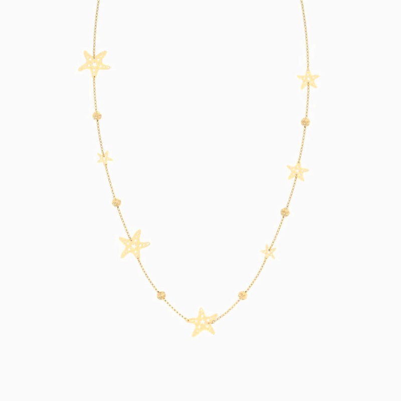 Miss L' by L'azurde Star Chain Necklace in 18K Gold - Image 2